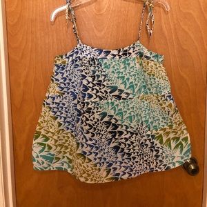 Billabong cotton top. Adjustable tie straps.